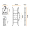 Masterplug Ct1513 Orange 1 Gang Garden Extension Lead on Cable Tidy 15m