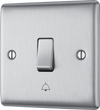 BG NBS14 Nexus Metal Brushed Stainless Steel Bell Push Switch