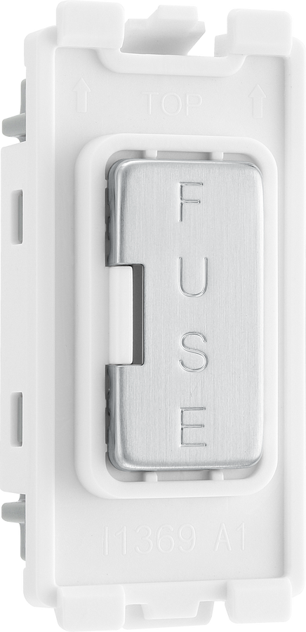 BG RBSFUSE Nexus Grid Brushed Steel 13A Fuse Holder Module