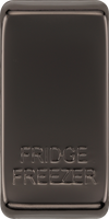 BG RRFFBN Nexus Grid Black Nickel 'FRIDGE FREEZER' Rocker