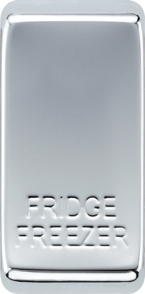 BG RRFFPC Nexus Grid Polished Chrome 'FRIDGE FREEZER' Rocker