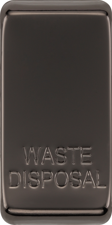 BG RRWDISBN Nexus Grid Black Nickel 'WASTE DISPOSAL' Rocker