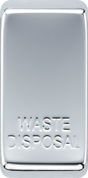 BG RRWDISPC Nexus Grid Polished Chrome 'WASTE DISPOSAL' Rocker