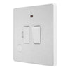 BG Evolve Brushed Steel 13A Switched Spur + Neon PCDBS52W with 35mm Steel Back Box