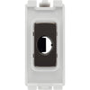 BG Electrical RBNFLEX Nexus Grid Black Nickel Flex Outlet Module 10mm