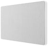 BG Evolve PCDBS95W Double Blank Plate - Brushed Steel (White)