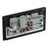 BG Evolve Satin Brass 45A Switch 13A Switched Socket Cooker Control Unit PCDSB70B with 35mm Steel Back Box