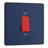 BG Evolve Matt Blue 45A DP Single Plate + Neon PCDDB74B with 25mm Steel Back Box