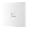 BG 9BTS/1 Moulded Square Edge | White | 1 Gang Screw Terminal Secondary Telephone Sock