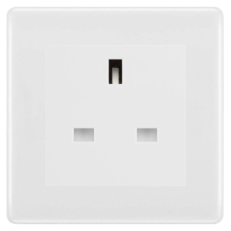 BG Nexus White Moulded 13A Unswitched Socket NWMUSSW