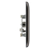 BG Nexus Black Nickel 1 Gang Co-Axial Socket NBN60 with 35mm Steel Back Box