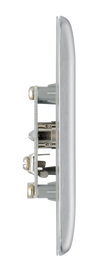 NBS60 Side - This single coaxial socket from British General can be used for TV or FM aerial connections.