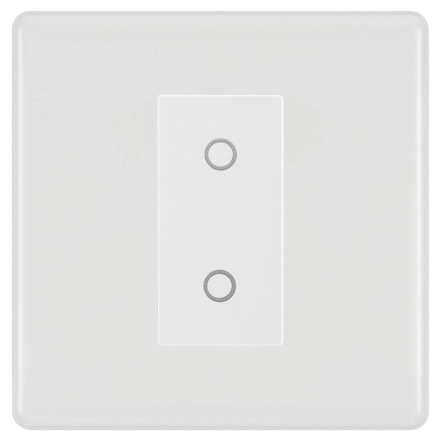 BG Nexus White Moulded Single Secondary Touch Dimmer Switch