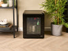 Corby Eton 20L Glass Minibar in Black with Black interior - UK Plug