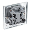 BG Nexus Polished Chrome 13A Unswitched Fused Connection Unit NPC54 with 35mm Steel Back Box