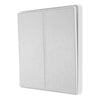 BG Evolve Brushed Steel 2 Way Double Edge to Edge Rocker Switch PCDBS42EW with 25mm Steel Back Box