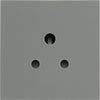 BG EM2ASG Euro Module 2A Round Pin Unswitched Socket - Grey