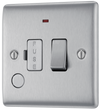 NBS53 Front - This 13A fused and switched connection unit with power indicator from British General provides an outlet from the mains containing the fuse ideal for spur circuits and hardwired appliances.