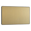 BG Evolve Satin Brass Double Blank Plate PCDSB95B with 35mm Steel Back Box