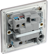 FBN53 Back - This 13A fused and switched connection unit with power indicator from British General provides an outlet from the mains containing the fuse ideal for spur circuits and hardwired appliances.
