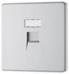 FBSRJ451 Front - This RJ45 ethernet socket from British General uses an IDC terminal connection and is ideal for home and office providing a networking outlet with ID window for identification. 