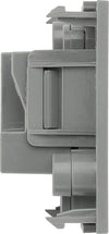 BG EM2ASG Euro Module 2A Round Pin Unswitched Socket - Grey