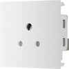 BG EM2ASW Euro Module 2A Round Pin Unswitched Socket - White