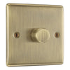 BG Nexus Antique Brass 200W 2 Way Single Trailing Edge Dimmer Switch NAB81 with 25mm Steel Back Box