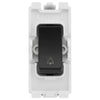 BG Evolve Black RRBELLPCDB 20 Amp Double Pole Appliance Grid Switch Labelled Bell Symbol