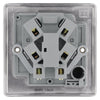 BG Nexus Black Nickel 13A Unswitched Fused Connection Unit NBN54 and 25mm Steel Back Box