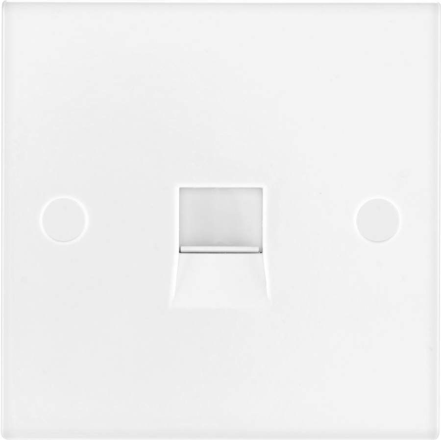 BG 9BTSI/1 Moulded Square Edge | White | 1 Gang IDC Terminal Secondary Telephone Socket