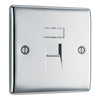 BG Nexus Polished Chrome 1 Gang RJ45 Single Data Outlet NPCRJ451 with 35mm Steel Back Box