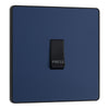 BG Evolve Matt Blue 10AX 1 Way Press Switch PCDDB14B with 35mm Steel Back Box