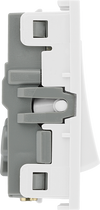 BG EMSW13W Euro Module 10AX Intermediate Switch - White