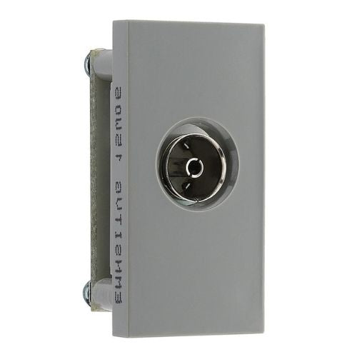 BG EMNSITVG Euro Module Co-Axial (Isolated) Connection - Grey