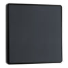 BG Evolve Matt Grey 2 Way Single Edge to Edge Rocker Switch PCDMG12EB with 35mm Steel Back Box