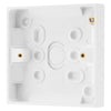 BG 903 Moulded Square Edge | White | 19mm | 1 Gang Plate Switch Pattress
