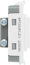 BG RPCDWFLEX Evolve Grid White 10mm Flex Outlet Module