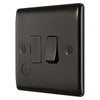 BG Nexus Black Nickel 13A Switched Spur with Neon & Flex Outlet NBN53 and 25mm Steel Back Box
