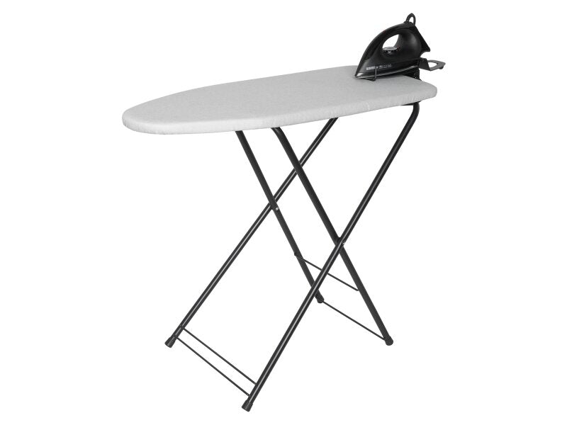 Corby Berkshire Ironing Centre in Light Grey with Sherwood 1200W Dry Iron - UK Plug