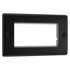 BG Matt Black 4G Euro Plate with 45W USB A+C Charger Modules - White Insert