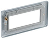 BG MC5EMR4 Metal Clad | 4 Module Rectangular Euro Module Front Plate
