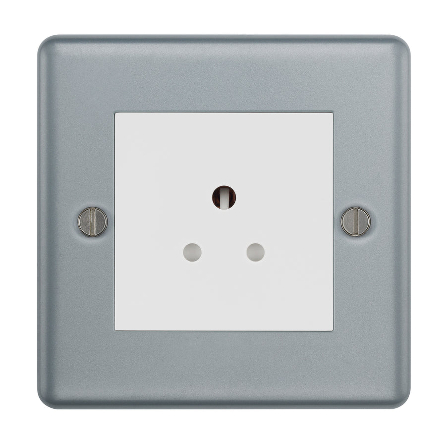 BG MC528 Metal Clad 2A Round Pin Unswitched Socket