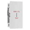 BG Nexus Metal Polished Chrome 20AX 2 Way Emergency Lighting Test Key Switch - White Insert