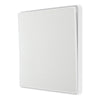 BG Evolve Pearlescent White Intermediate Edge to Edge Rocker Switch PCDCL13EW with 25mm Steel Back Box