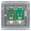 BG Nexus Polished Chrome 2 Gang 1x TV 1x FM Diplex Socket Outlet NPC66 with 35mm Steel Back Box
