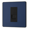 BG Evolve Matt Blue Single Master Telephone Socket PCDDBBTM1B with 25mm Steel Back Box