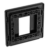 BG Evolve Polished Copper Single Secondary Telephone Socket, Screw Terminal - Black Insert