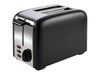 2 Slice Toaster (Chelmsford / THT-8016A) in Black & Polished Steel - UK Plug