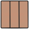 BG Evolve Polished Copper 3 Gang 2-Way 20A Edge to Edge Rocker Light Switch | PCDCP43EB